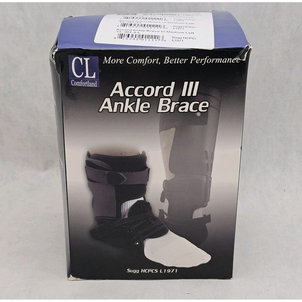 Comfortland Accord III Ankle Brace Medium Left CL-301-3-L Sz M 8.5-12 W 9.5-13
